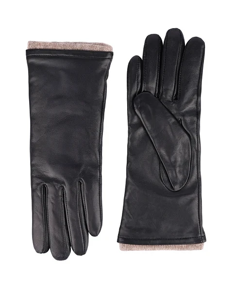 Перчатки кожаные черные - фото 1 - Miraton