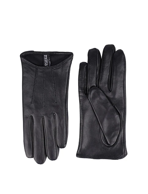 Перчатки кожаные черные - фото 1 - Miraton