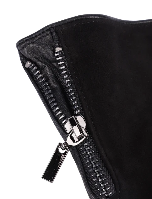 Перчатки кожаные черные - фото 2 - Miraton