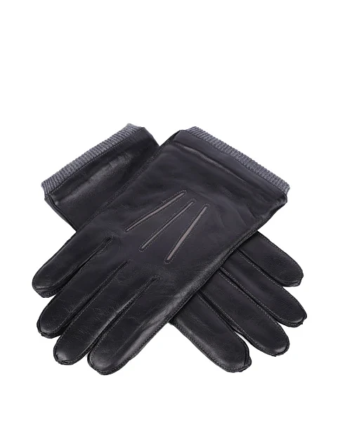 Перчатки кожаные черные - фото 3 - Miraton
