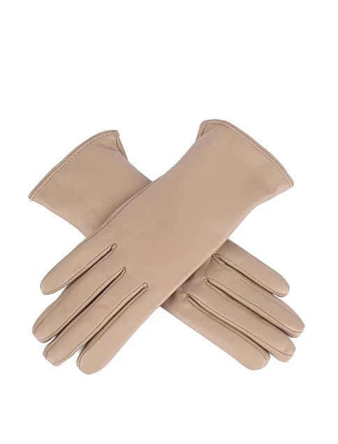 Перчатки кожаные бежевые - фото 2 - Miraton