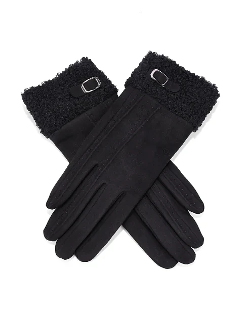 Рукавички тканинні чорні - фото 2 - Miraton