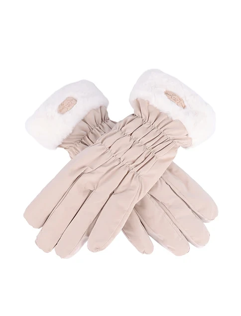 Рукавички тканинні молочні - фото 3 - Miraton