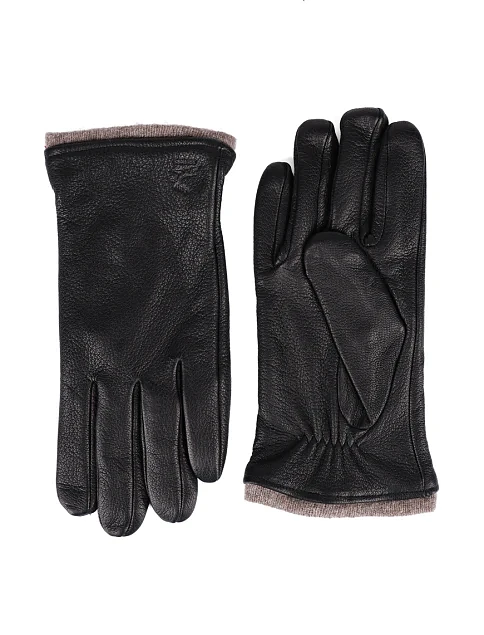 Перчатки кожаные черные - фото 1 - Miraton