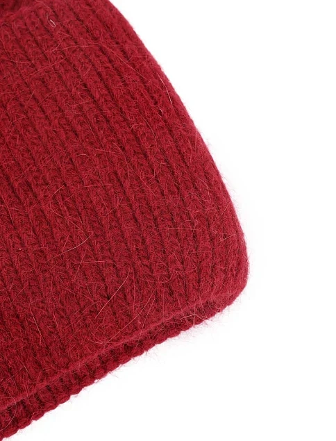Шапка ангоровая бордовая - фото 2 - Miraton