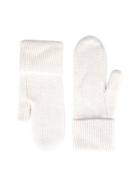 Перчатки из ангоры молочные - фото 1 - Miraton