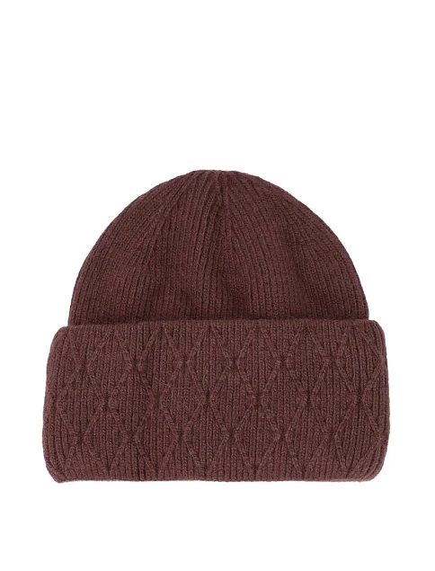 Шапка ангоровая коричневая - фото 1 - Miraton