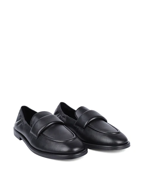 Женские слиперы MIRATON кожаные черные - фото 3 - Miraton