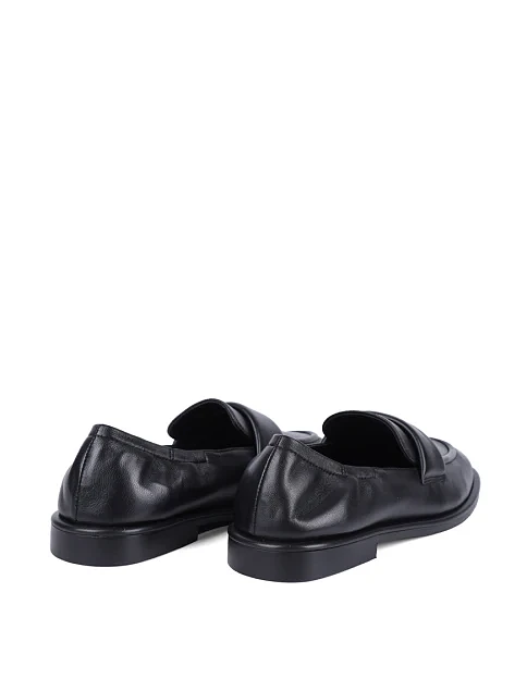 Женские слиперы MIRATON кожаные черные - фото 4 - Miraton