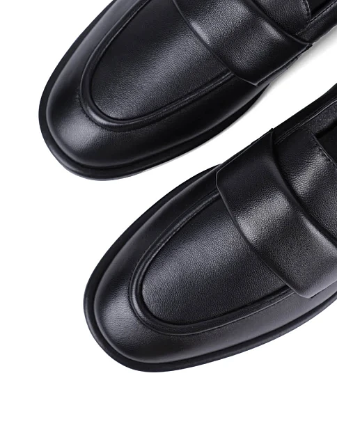 Женские слиперы MIRATON кожаные черные - фото 5 - Miraton