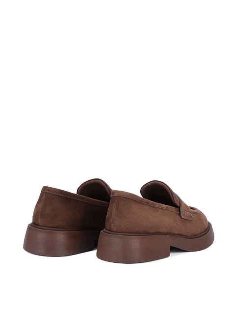 Женские туфли челси MIRATON велюровые коричневые - фото 4 - Miraton