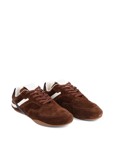 Женские кроссовки MIRATON велюровые коричневые - фото 3 - Miraton