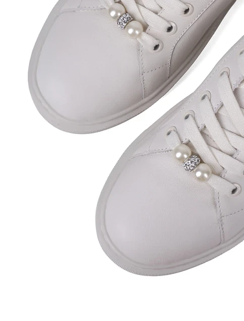 Жіночі кеди MIRATON шкіряні білі - фото 5 - Miraton