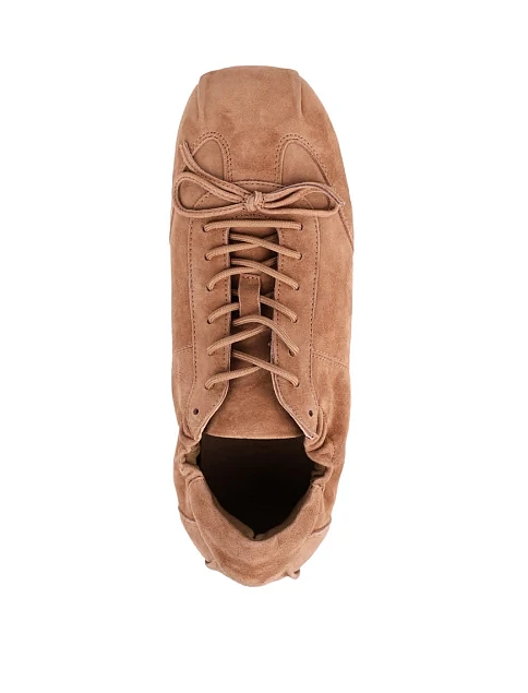 Женские кроссовки MIRATON велюровые бежевые - фото 5 - Miraton