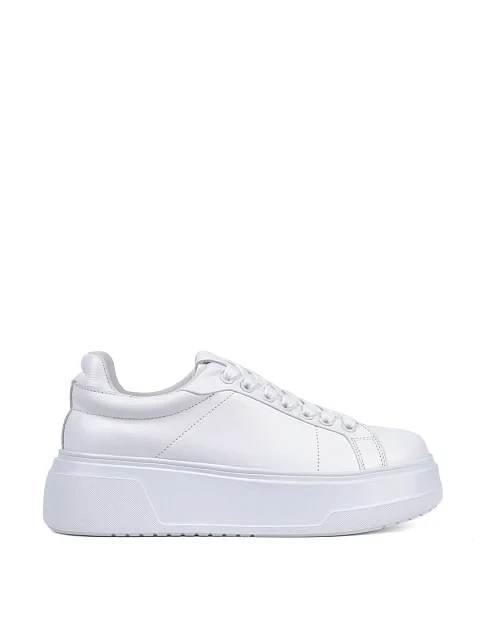 Женские кеды MIRATON кожаные белые - фото 1 - Miraton