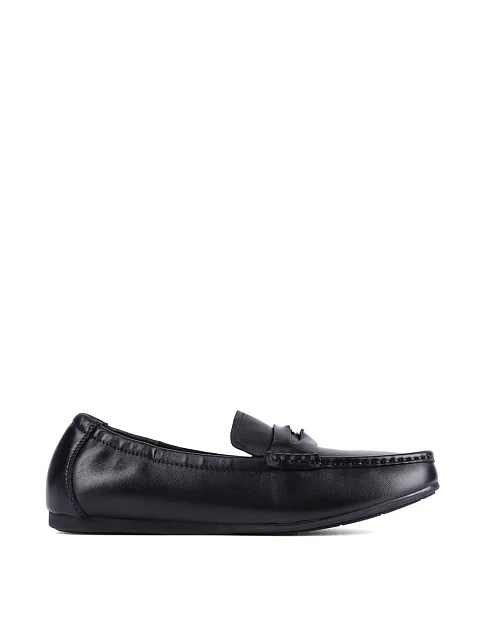 Женские мокасины MIRATON кожаные черные - фото 1 - Miraton
