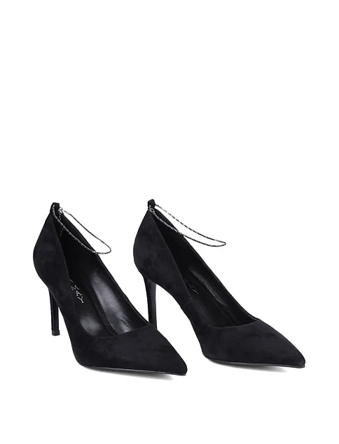 Женские туфли MiaMay велюровые черные - фото 3 - Miraton