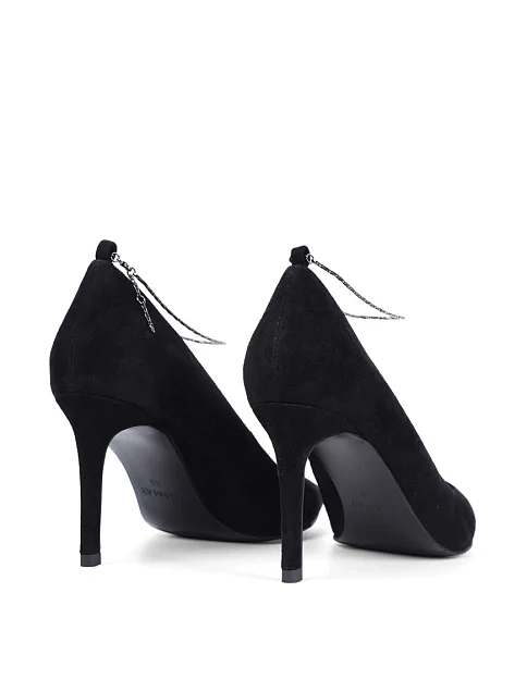 Женские туфли MiaMay велюровые черные - фото 4 - Miraton
