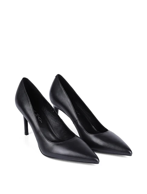 Женские туфли Mia May кожаные черные - фото 3 - Miraton