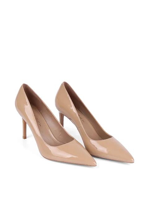 Женские туфли Mia May лаковые бежевые - фото 3 - Miraton