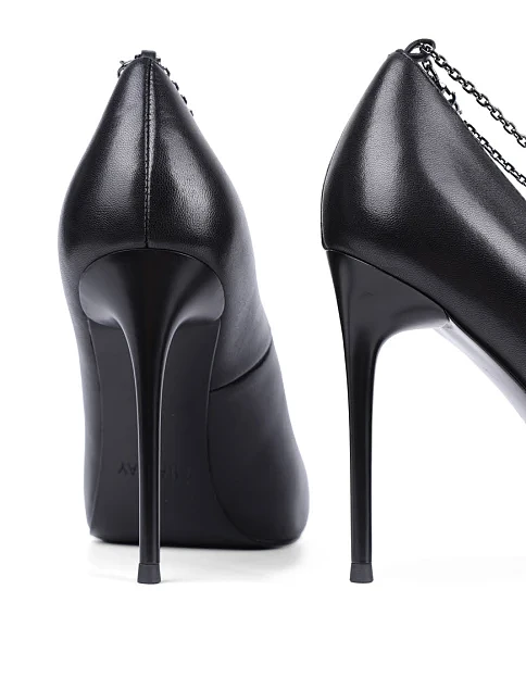 Женские туфли MiaMay кожаные черные - фото 2 - Miraton