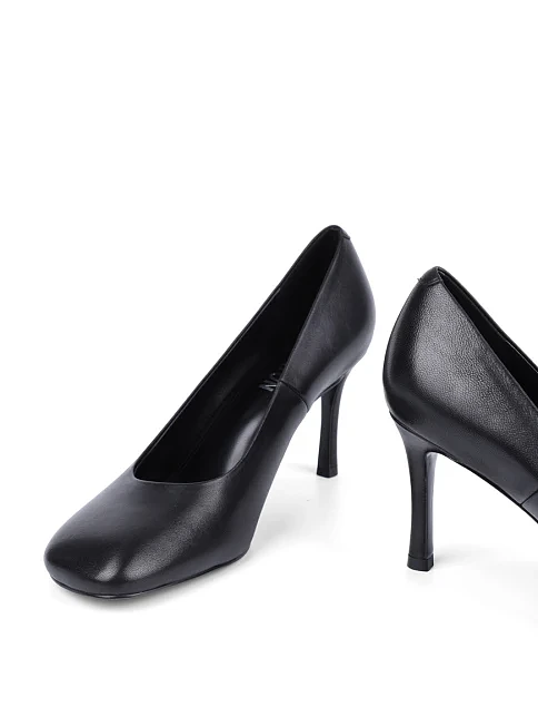 Женские туфли MIRATON кожаные черные - фото 2 - Miraton