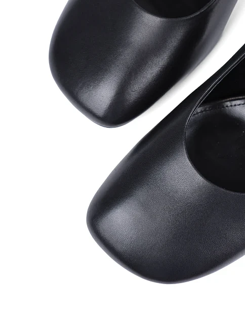 Женские туфли MIRATON кожаные черные - фото 5 - Miraton