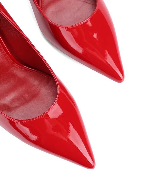 Женские туфли лодочки MiaMay лаковые красные - фото 5 - Miraton