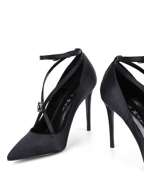 Женские туфли Mia May тканевые черные - фото 2 - Miraton