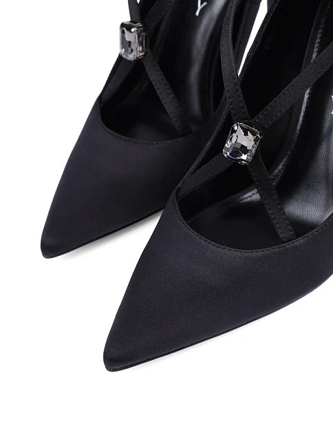 Женские туфли Mia May тканевые черные - фото 5 - Miraton