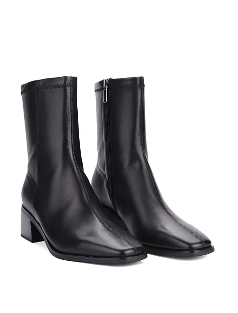 Женские ботинки MIRATON кожаные черные - фото 3 - Miraton