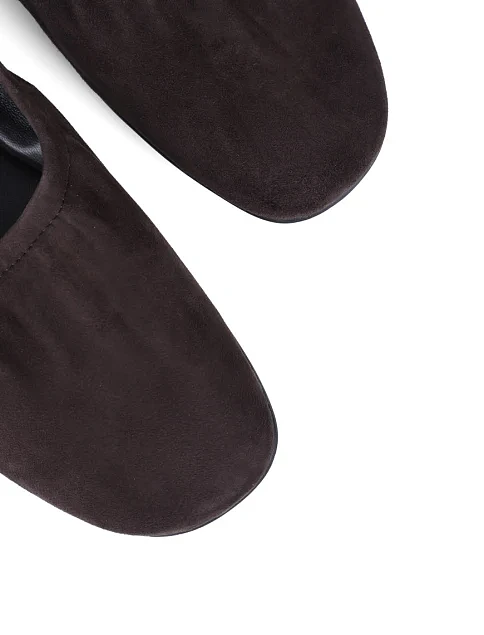 Женские балетки MIRATON велюровые коричневые - фото 5 - Miraton