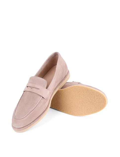 Женские слиперы Attizzare велюровые бежевые - фото 2 - Miraton