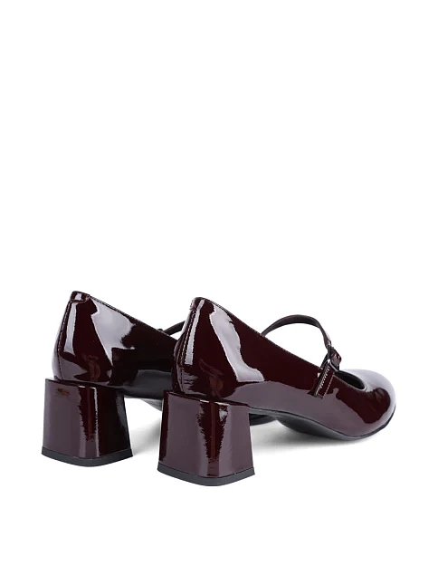 Женские туфли Attizzare лаковые бордовые - фото 4 - Miraton