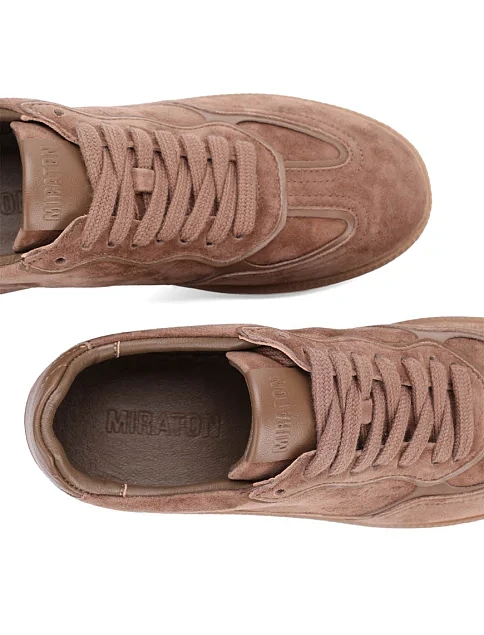 Жіночі кеди MIRATON велюрові бежеві - фото 5 - Miraton