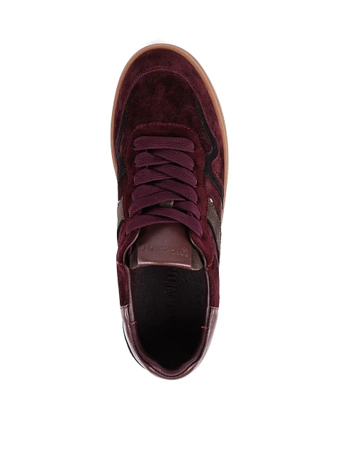 Жіночі кеди MIRATON велюрові бордові - фото 5 - Miraton