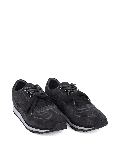 Женские кроссовки MIRATON велюровые серые - фото 3 - Miraton