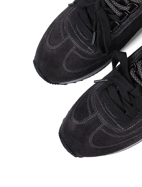 Женские кроссовки MIRATON велюровые серые - фото 5 - Miraton