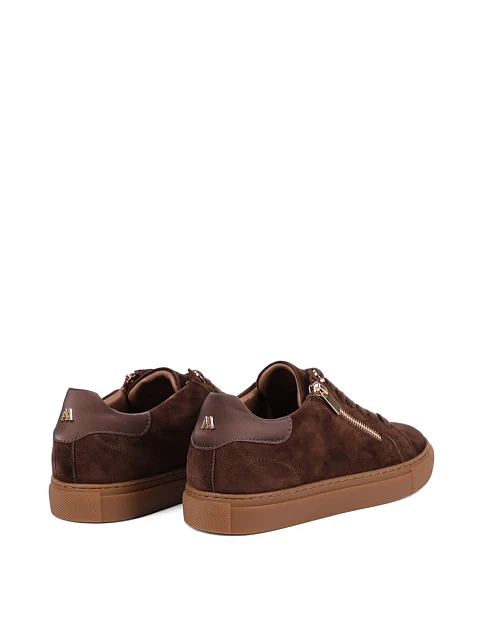 Женские кеды MIRATON велюровые коричневые - фото 4 - Miraton