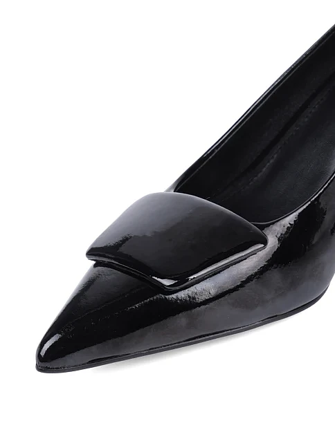 Женские туфли MiaMay лаковые черные - фото 5 - Miraton