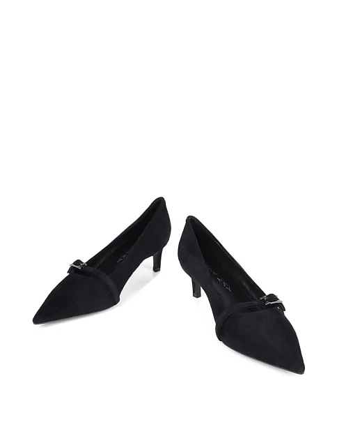 Женские туфли Mia May велюровые черные - фото 2 - Miraton