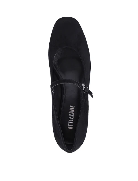 Женские туфли Attizzare велюровые черные - фото 2 - Miraton