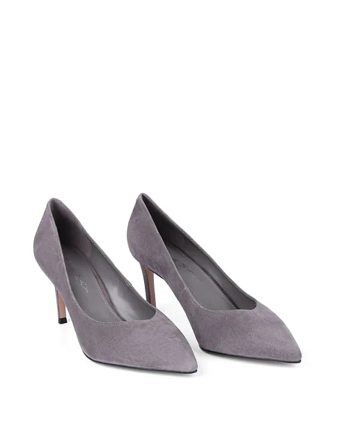 Женские туфли Mia May велюровые серые - фото 3 - Miraton