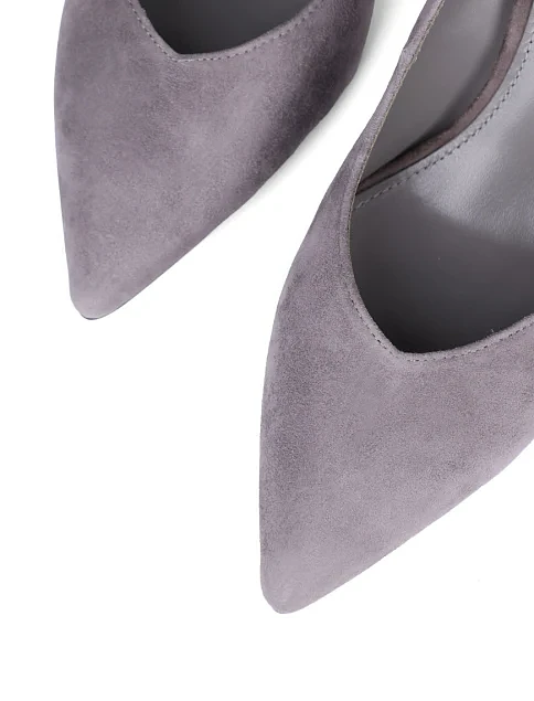Женские туфли Mia May велюровые серые - фото 5 - Miraton