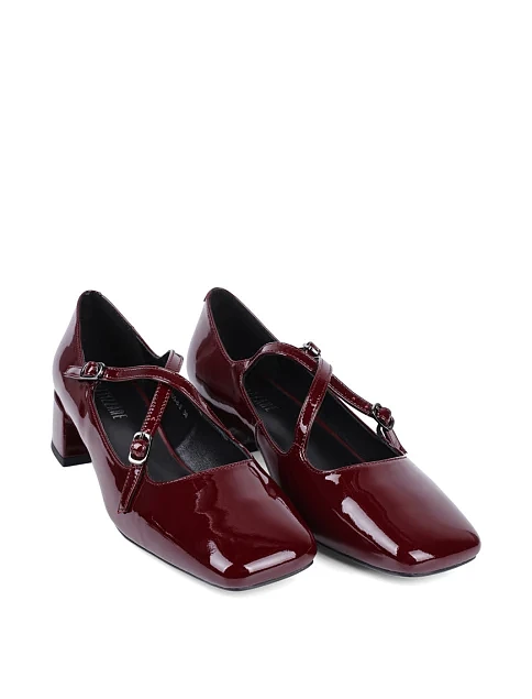 Женские туфли Attizzare лаковые бордовые - фото 3 - Miraton