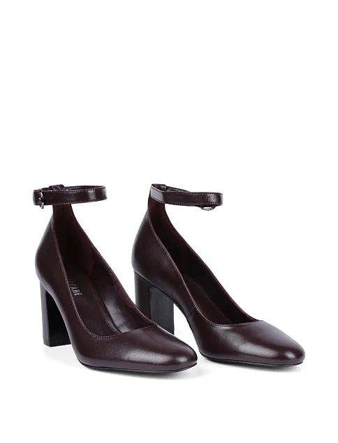 Женские туфли Attizzare кожаные бордовые - фото 3 - Miraton