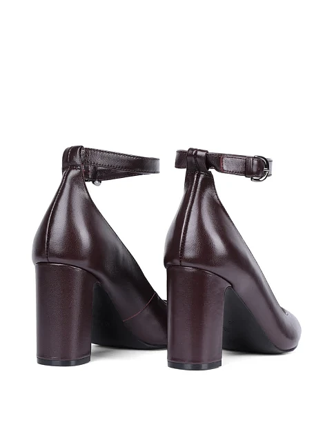 Женские туфли Attizzare кожаные бордовые - фото 4 - Miraton