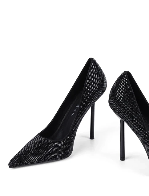 Женские туфли Mia May велюровые черные - фото 2 - Miraton