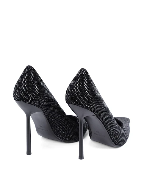 Женские туфли Mia May велюровые черные - фото 4 - Miraton