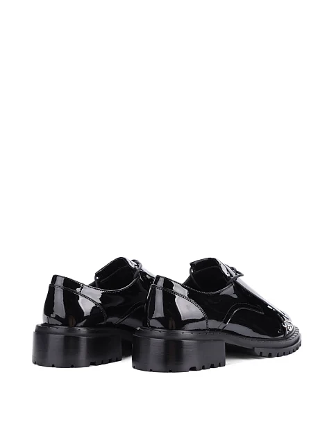 Женские туфли MIRATON из наплака черные - фото 4 - Miraton